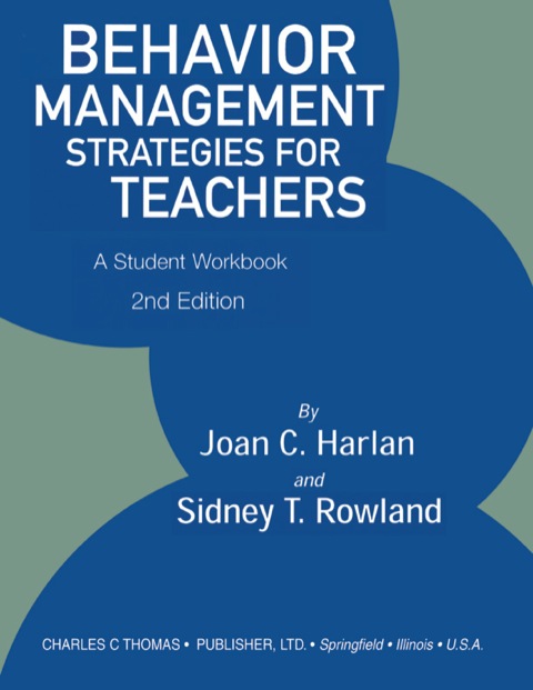 Cover image for book Behavior Management Strategies for Teachers;A Student Workbook
