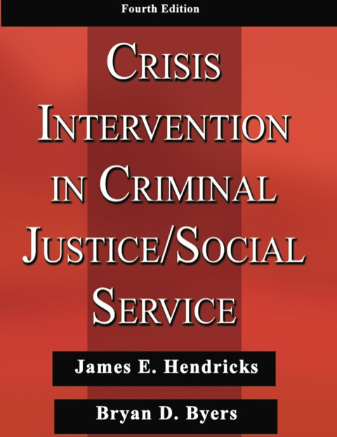 Cover image for book Crisis Intervention in Criminal Justice/Social Service