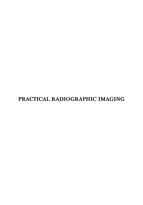 Cover image for book Practical Radiographic Imaging