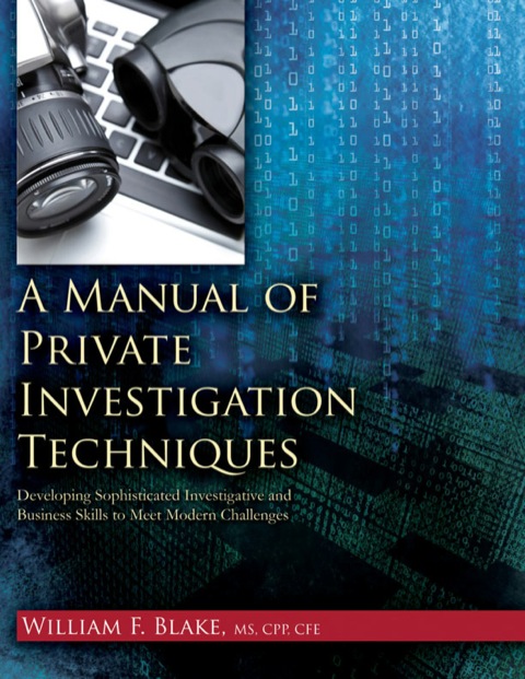 Cover image for book A Manual of Private Investigation Techniques