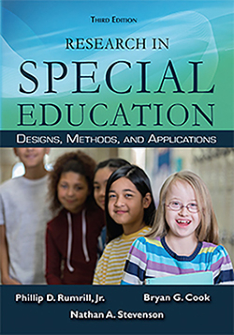 Cover image for book Research in Special Education: Designs, Methods, and Applications