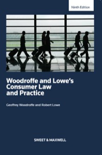 Cover image: Woodroffe & Lowe's Consumer Law and Practice 9th edition 9780414027626