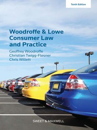 Cover image: Woodroffe & Lowe's Consumer Law and Practice 10th edition 9780414056121