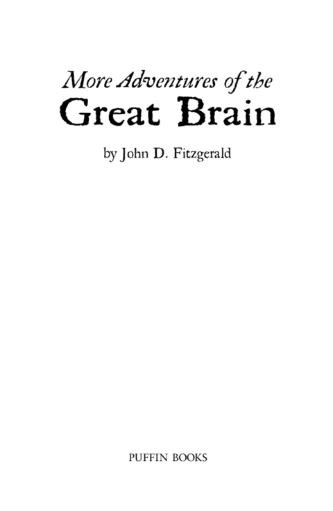 Cover image for book More Adventures of the Great Brain