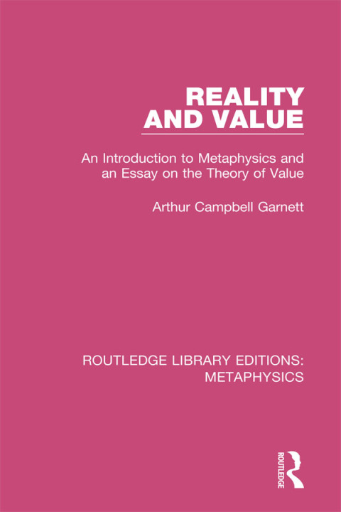 Cover image for book Reality and Value