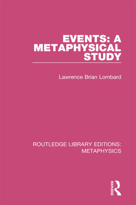Cover image for book Events: A Metaphysical Study