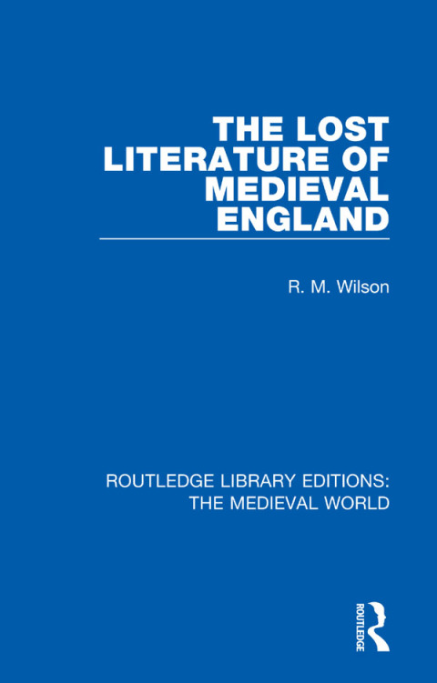 Cover image for book The Lost Literature of Medieval England