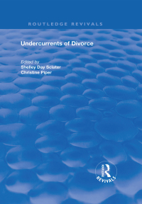 Cover image: Undercurrents of Divorce 1st edition 9780367197117