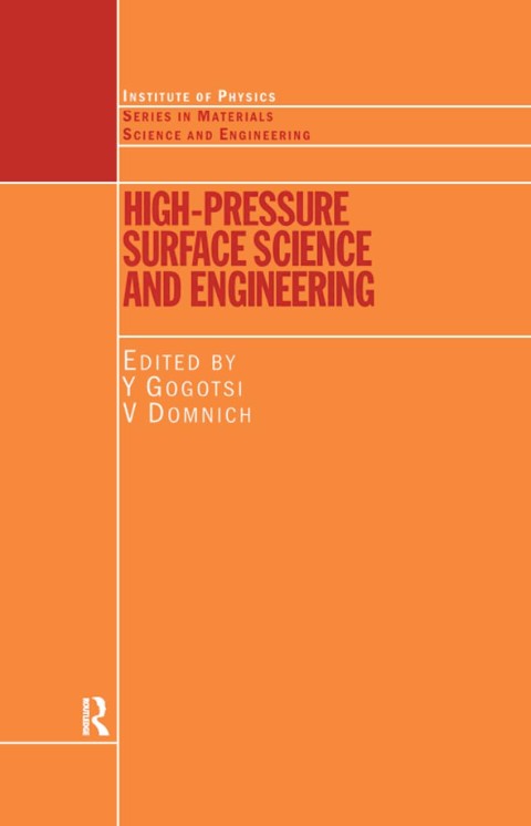 Cover image for book High Pressure Surface Science and Engineering