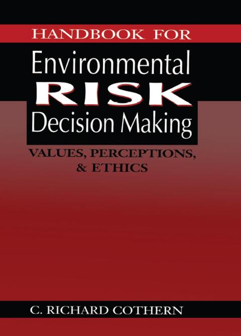 Cover image for book Handbook for Environmental Risk Decision Making