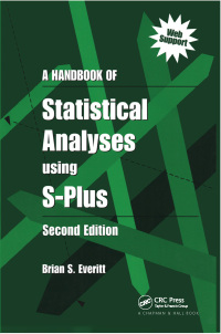 Cover image: A Handbook of Statistical Analyses Using S-PLUS 2nd edition 9781584882800