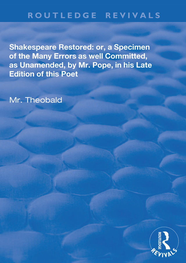 Shakespeare Restored