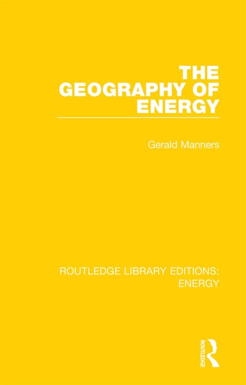 Cover image for book The Geography of Energy
