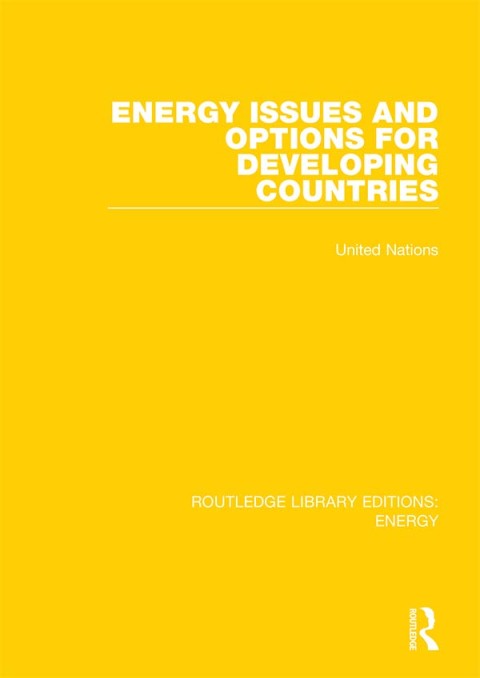 Cover image for book Energy Issues and Options for Developing Countries