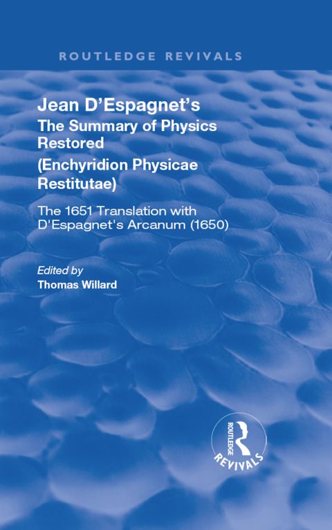 Cover image for book Jean D'Espagnet's The Summary of Physics Restored