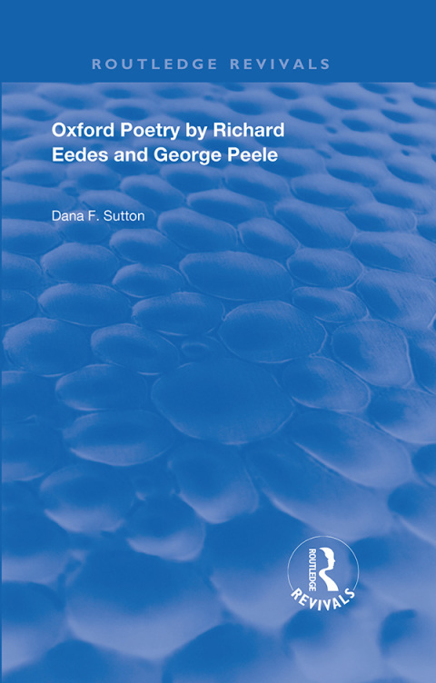Cover image for book Oxford Poetry by Richard Eedes and George Peele