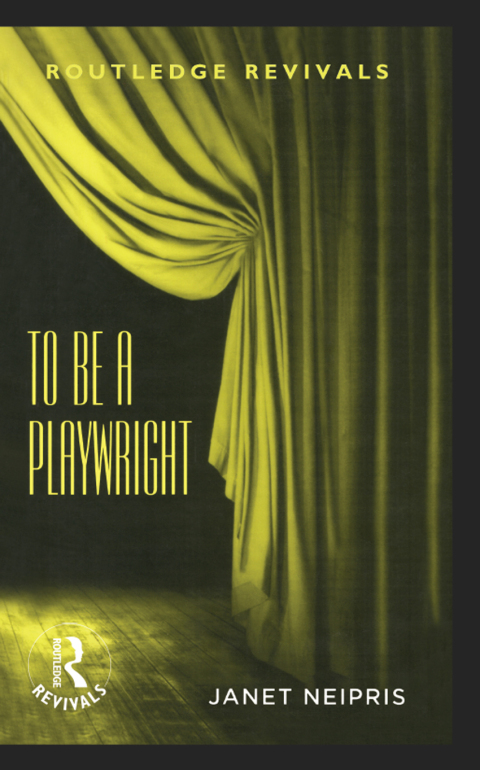Cover image for book To Be A Playwright