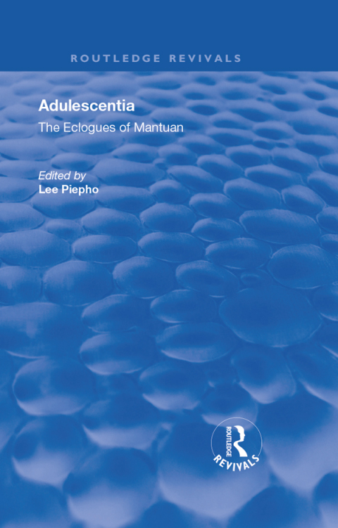Cover image for book Adulescentia