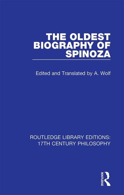 Cover image for book The Oldest Biography of Spinoza