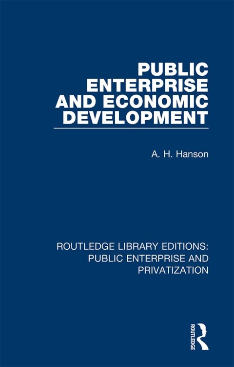 Cover image for book Public Enterprise and Economic Development