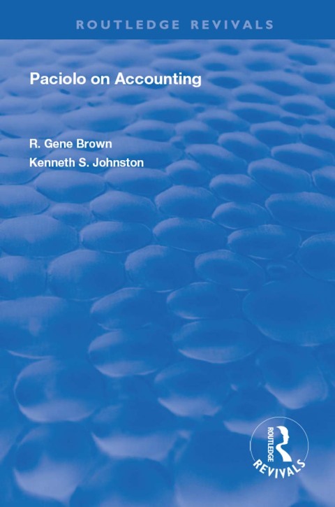 Cover image for book Paciolo on Accounting