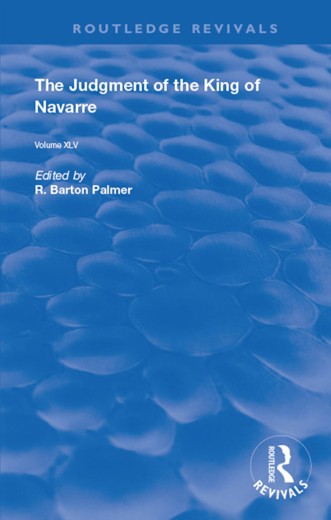 Cover image for book The Judgment of the King of Navarre