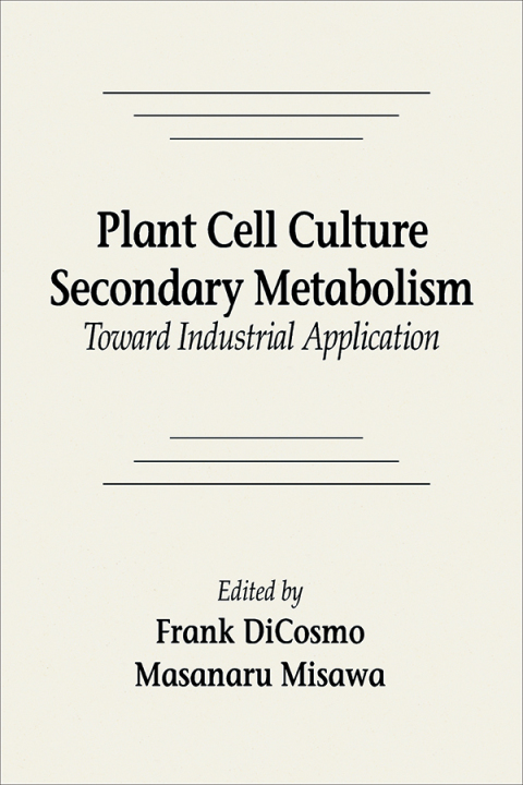 Cover image for book Plant Cell Culture Secondary MetabolismToward Industrial Application