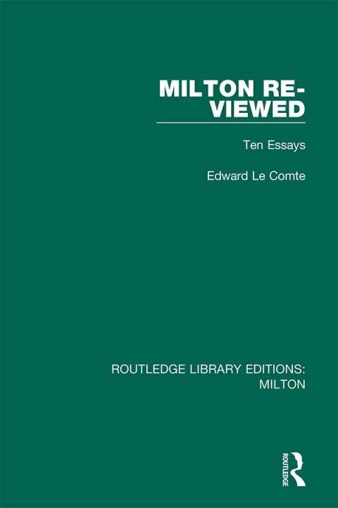 Cover image for book Milton Re-viewed