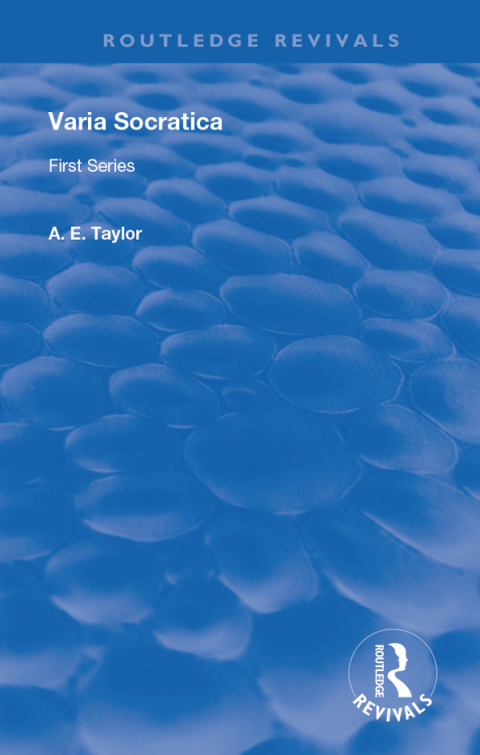 Cover image for book Varia Socratica