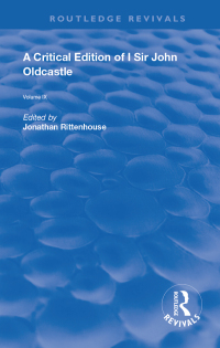 Cover image: A Critical Edition of I SIr John Oldcastle 1st edition 9780367149192
