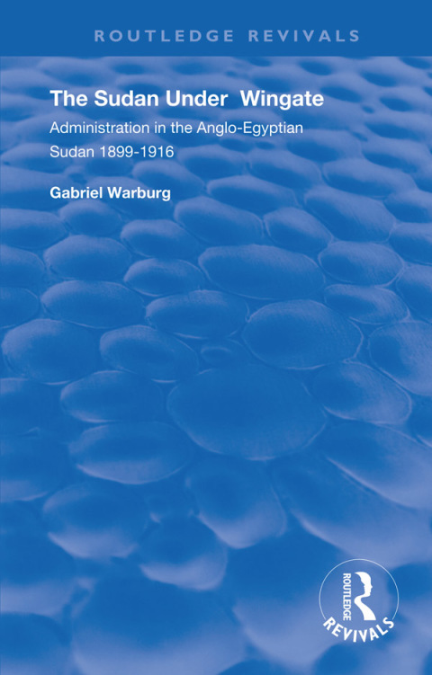 Cover image for book The Sudan under Wingate