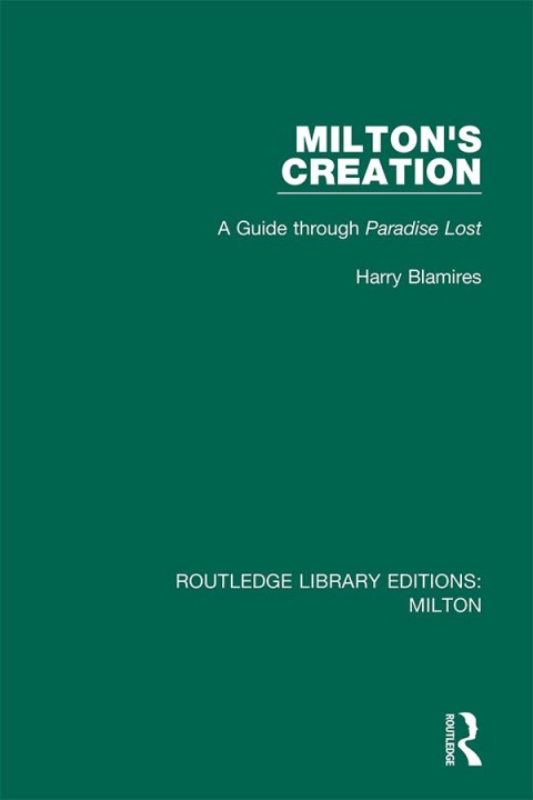 Cover image for book Milton's Creation