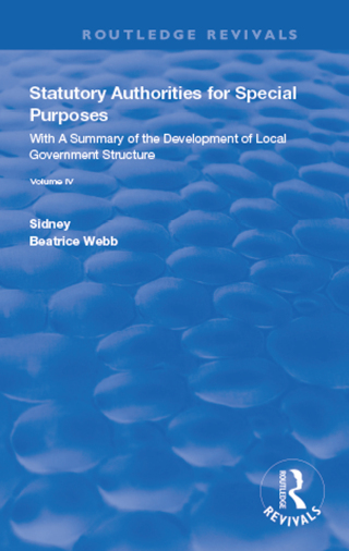 Statutory Authorities for Special Purposes