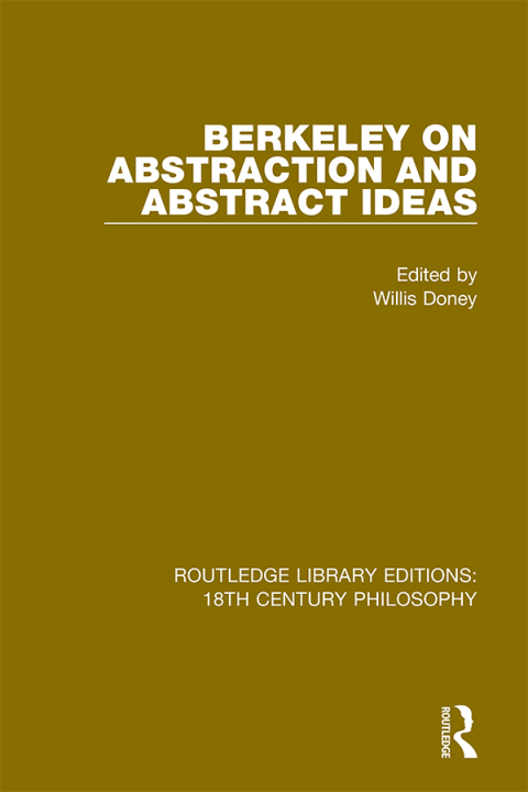 Cover image for book Berkeley on Abstraction and Abstract Ideas