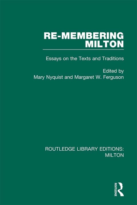 Cover image for book Re-membering Milton