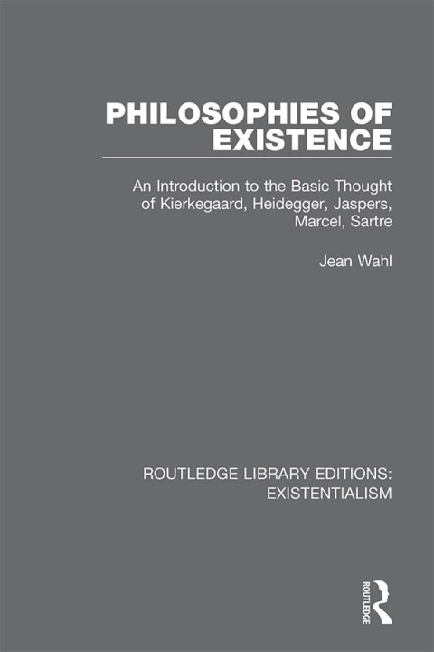 Cover image for book Philosophies of Existence