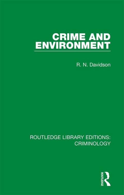 Cover image for book Crime and Environment