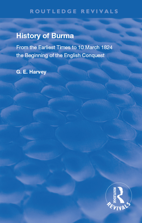 Cover image for book History of Burma