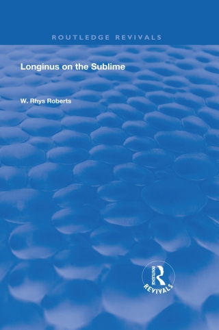 Longinus on the Sublime