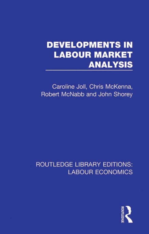 Cover image for book Developments in Labour Market Analysis