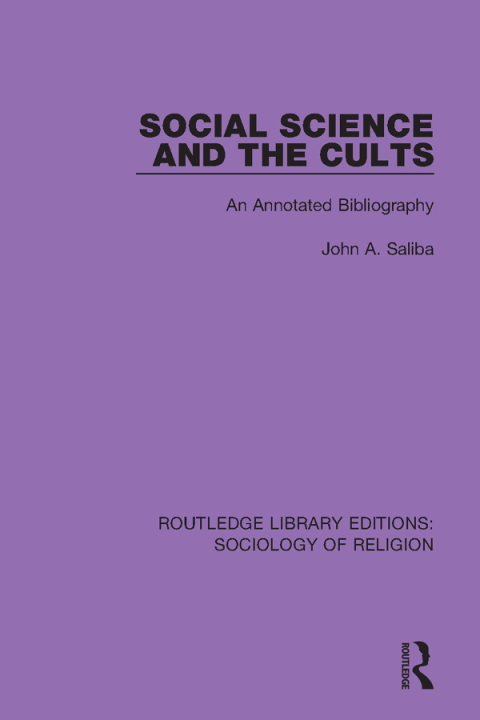 Cover image for book Social Science and the Cults