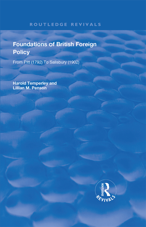 Cover image for book Foundations of British Foreign Policy