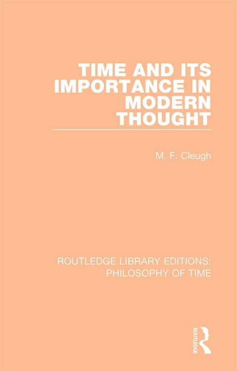 Cover image for book Time and its Importance in Modern Thought