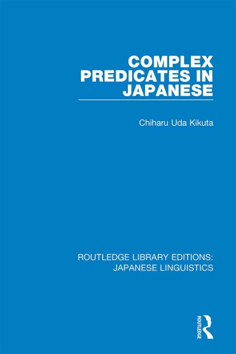 Cover image for book Complex Predicates in Japanese
