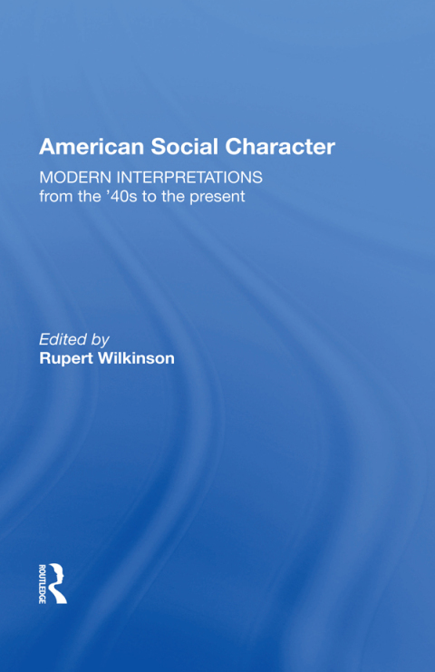 Cover image for book American Social Character