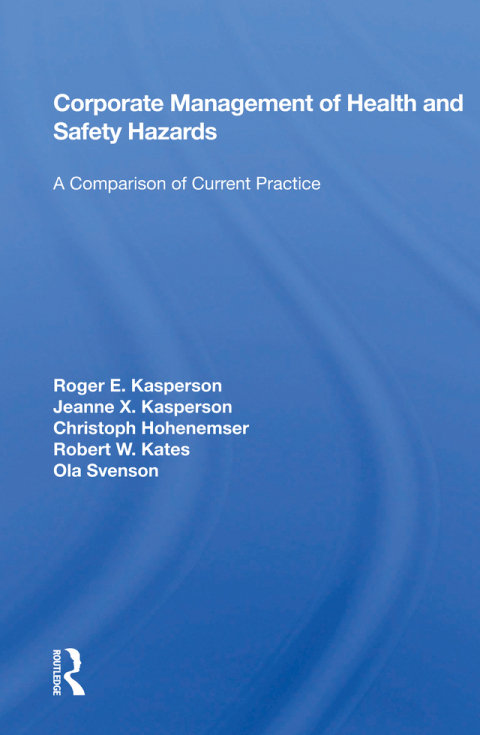 Cover image for book Corporate Management Of Health And Safety Hazards