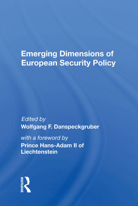 Cover image for book Emerging Dimensions Of European Security Policy