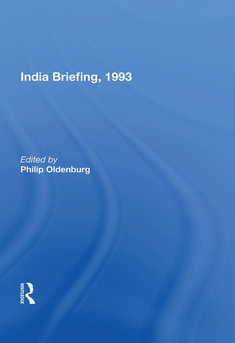 Cover image for book India Briefing, 1993