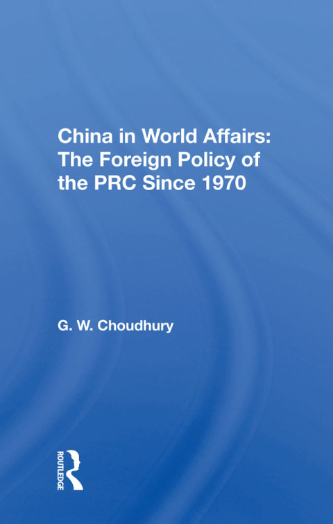Cover image for book China In World Affairs