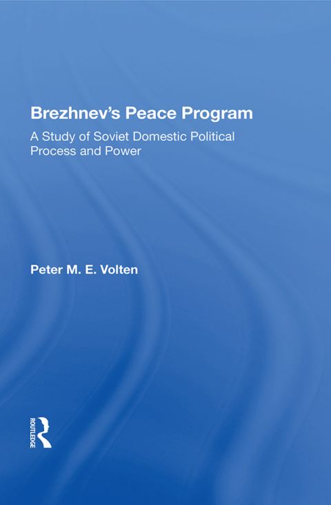 Cover image for book Brezhnev's Peace Program